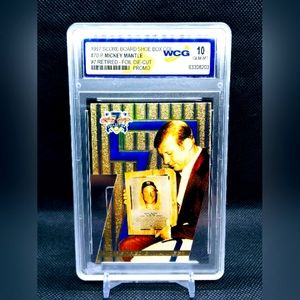 Mickey Mantle 1997 Score Board Promo Baseball Shoe Box Collection Die-Cut GRADED